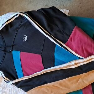 Adidas colored block hoodie
